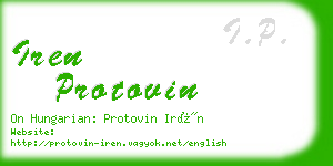 iren protovin business card